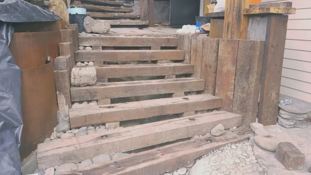 stairs made from railway sleepers 1024x575 1